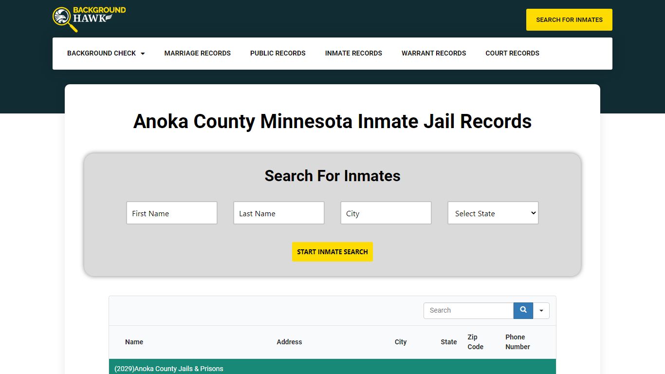 Inmate Jail Records in Anoka County , Minnesota