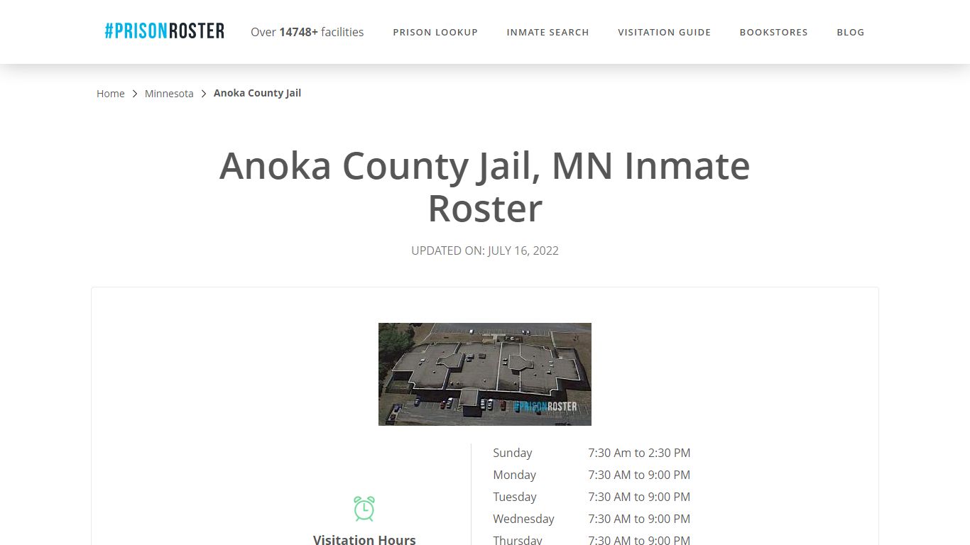 Anoka County Jail, MN Inmate Roster - Inmate Locator